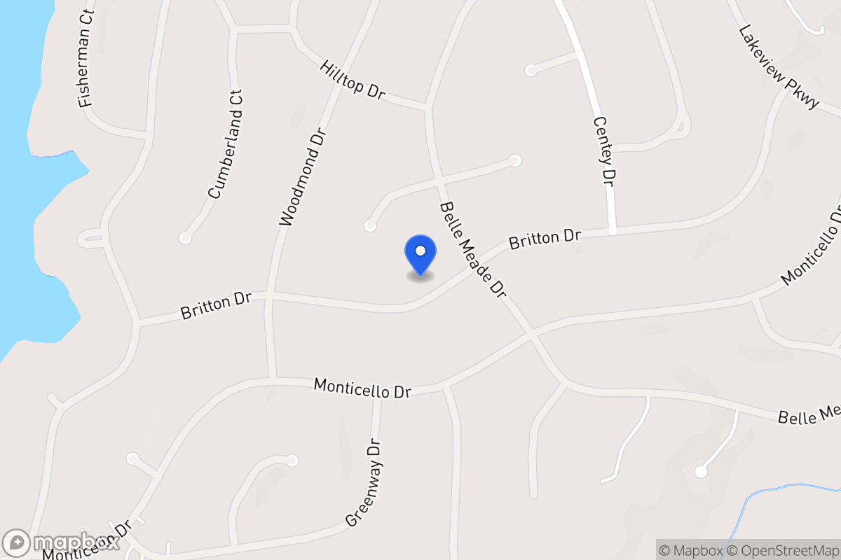 Map of 5401 Britton Dr