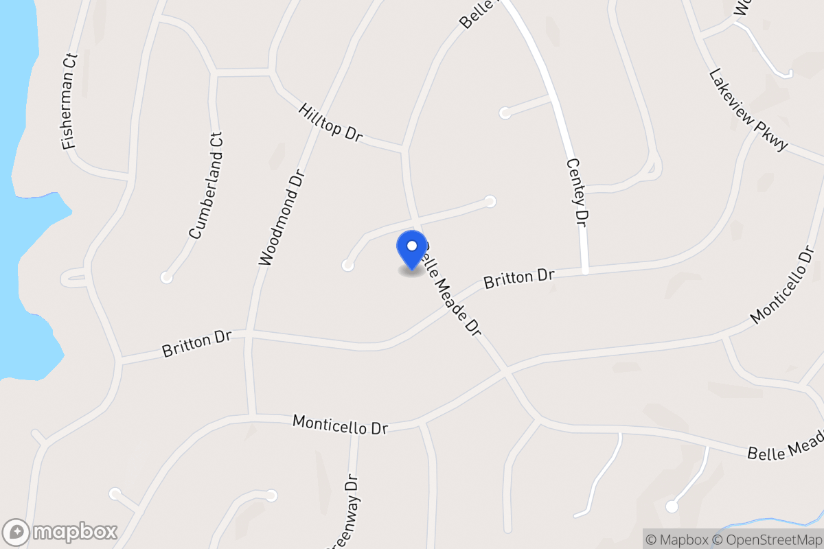 Map of 5404 Belle Meade Dr