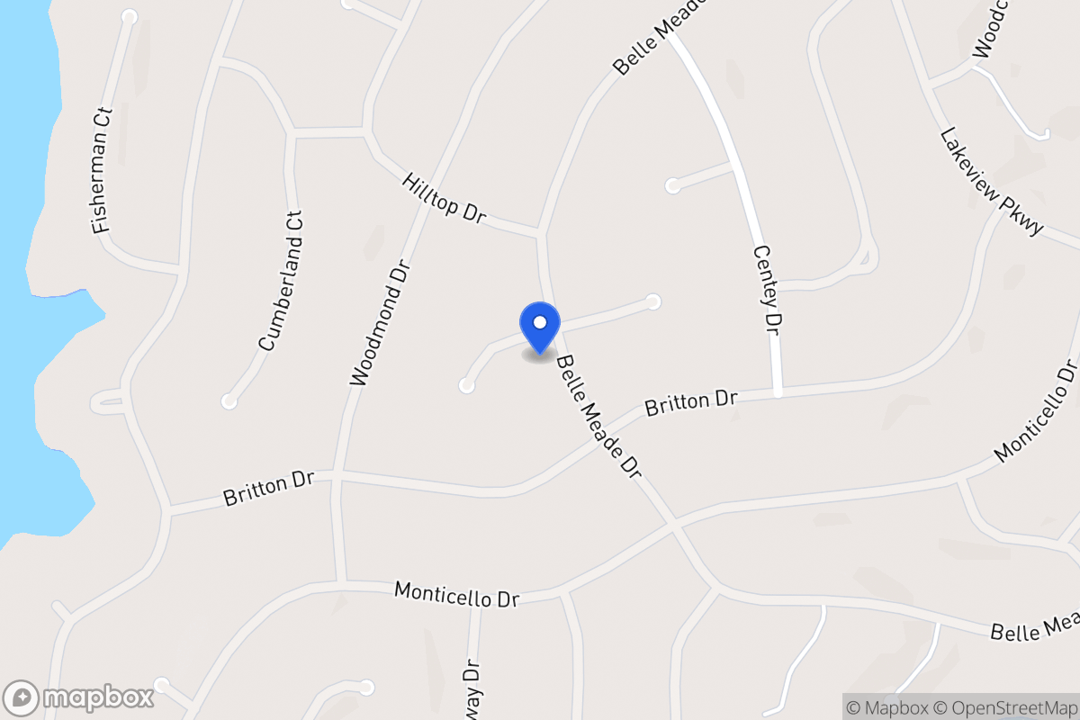 Map of 5405 Belle Meade Dr