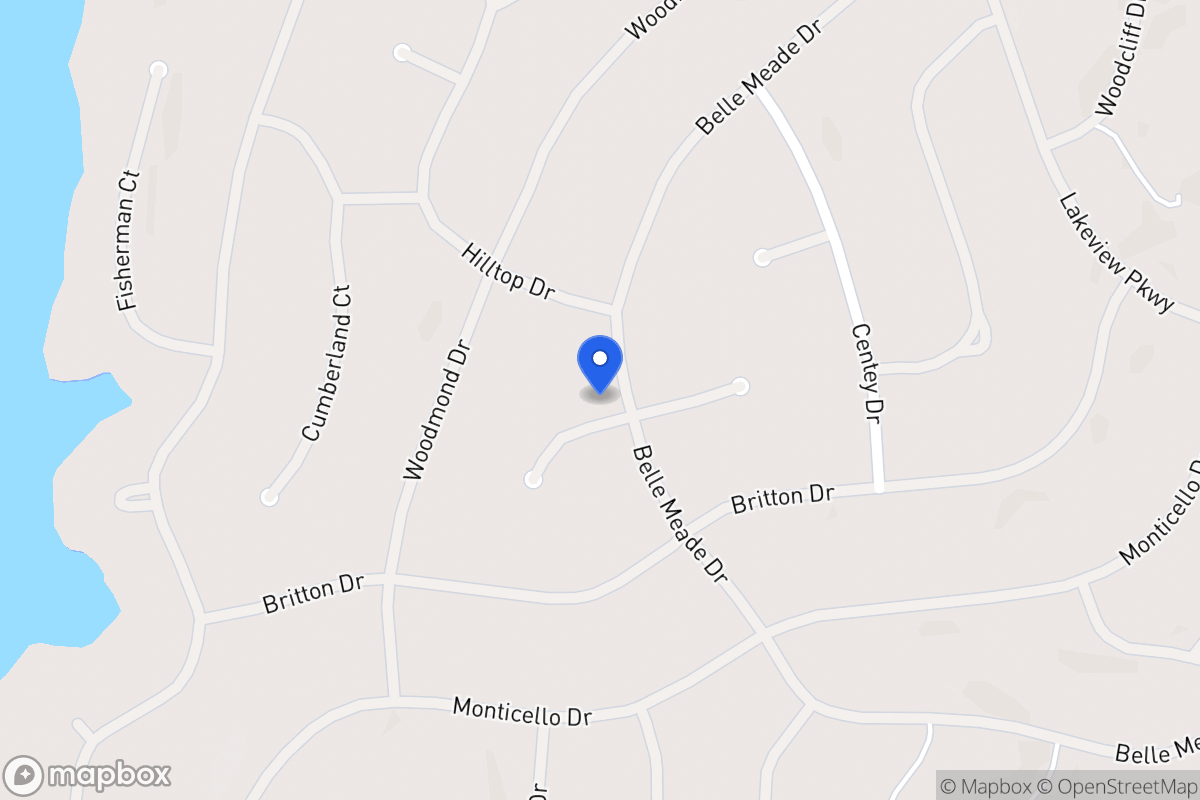Map of 5415 Belle Meade Dr
