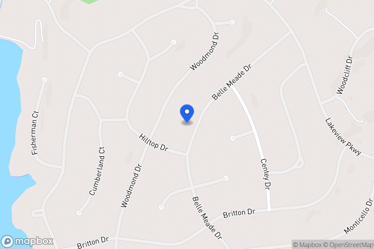 Map of 5421 Belle Meade Dr