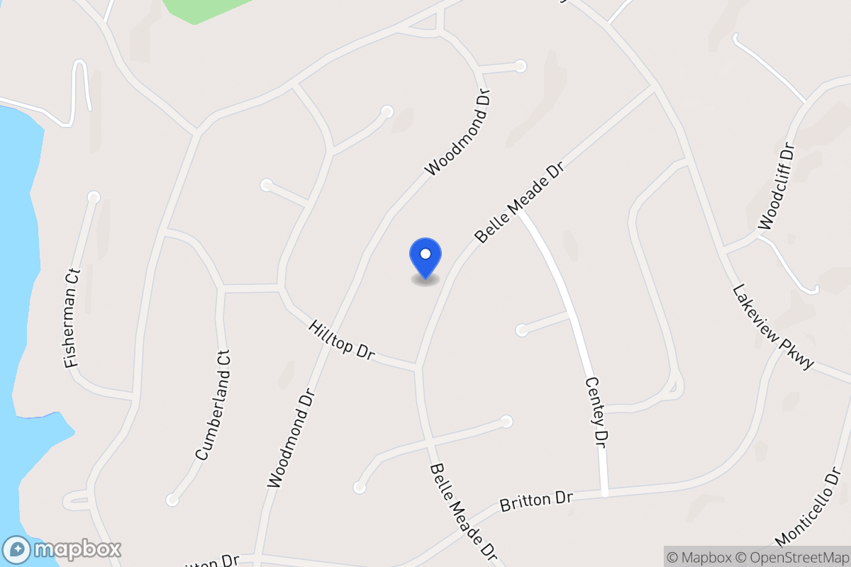 Map of 5422 Belle Meade Dr