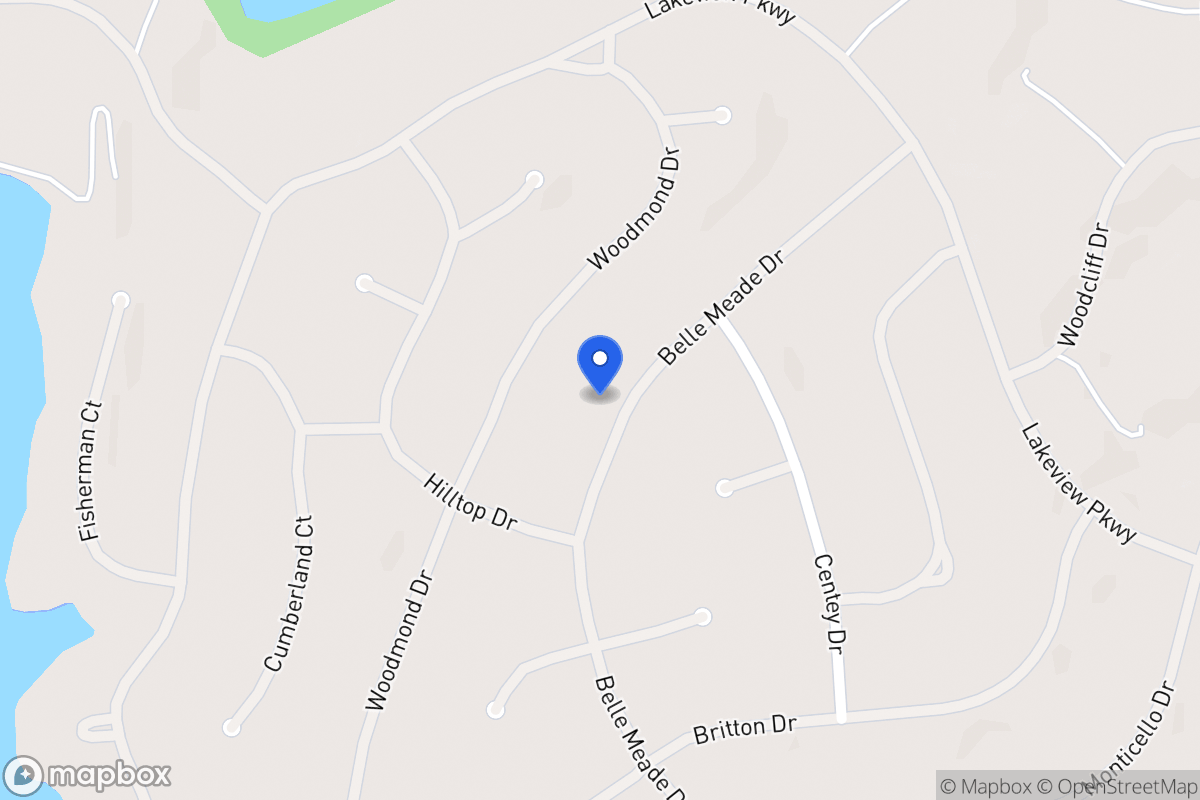 Map of 5423 Belle Meade Dr