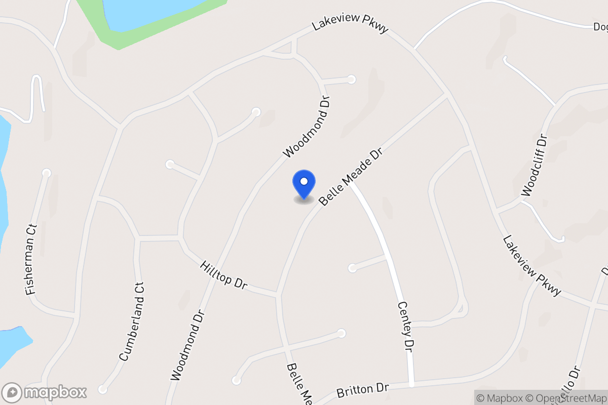 Map of 5425 Belle Meade Dr