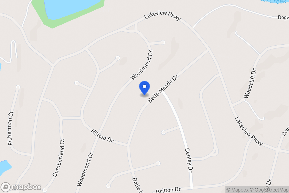 Map of 5426 Belle Meade Dr