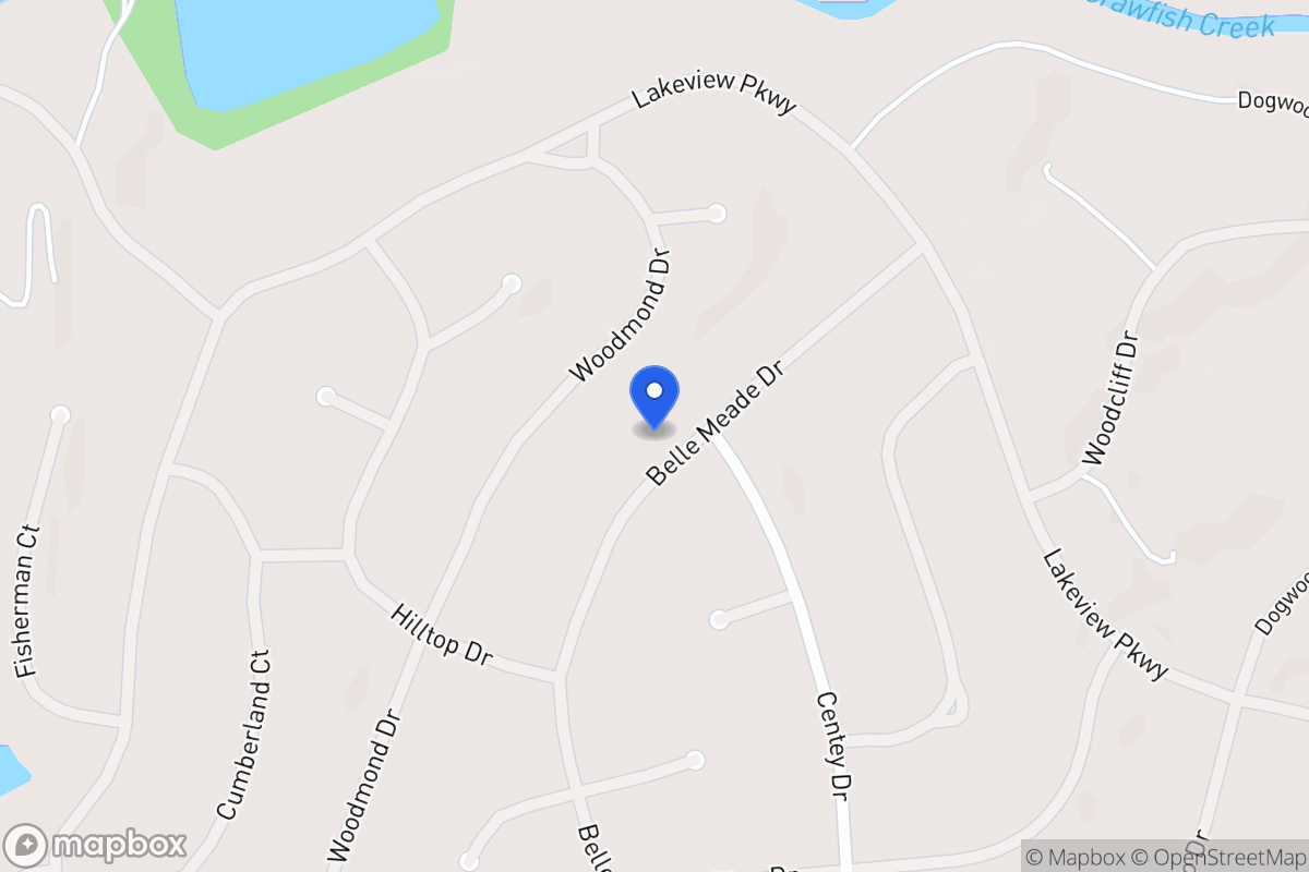 Map of 5427 Belle Meade Dr