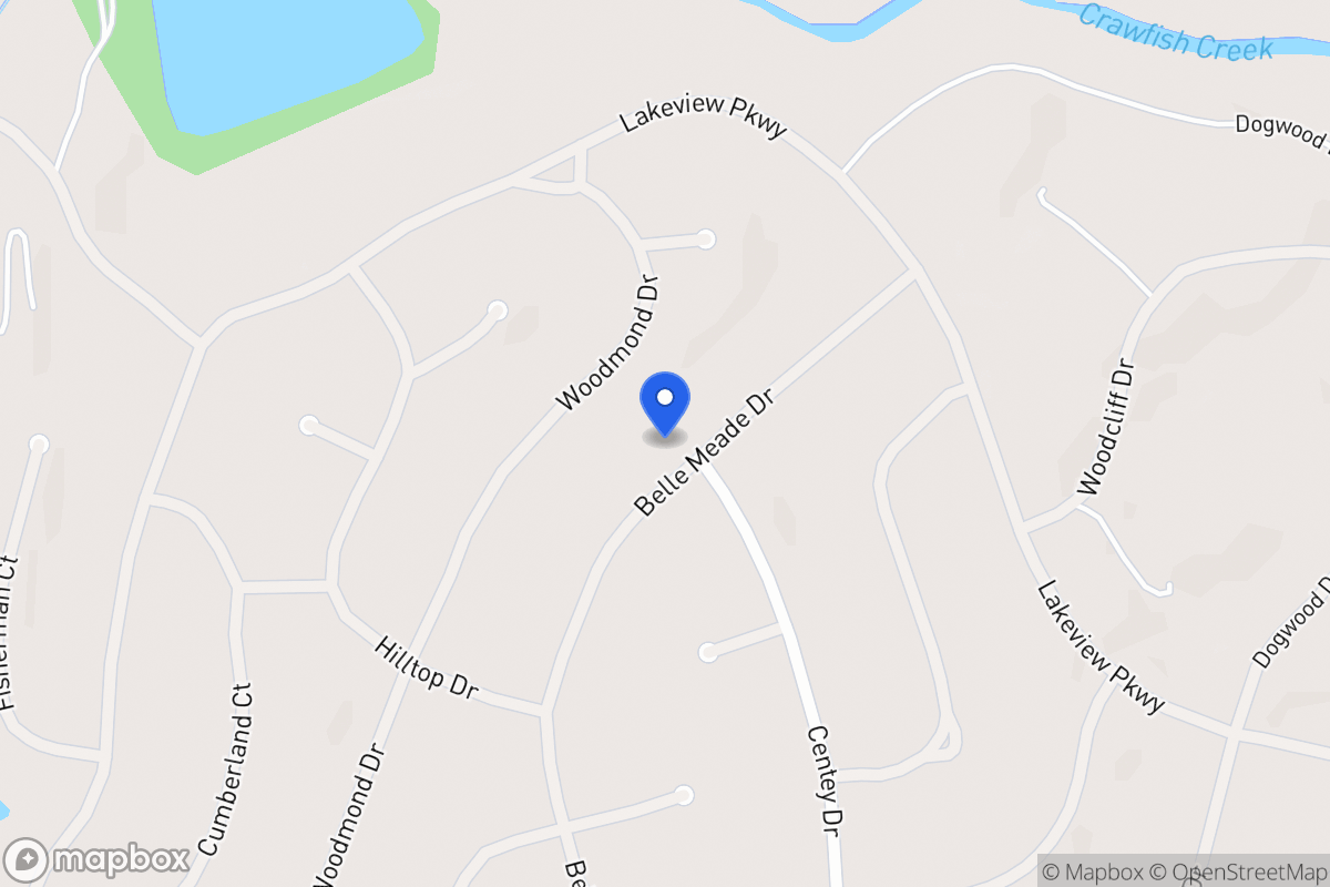 Map of 5428 Belle Meade Dr