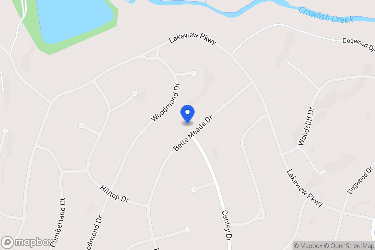Map of 5429 Belle Meade Dr