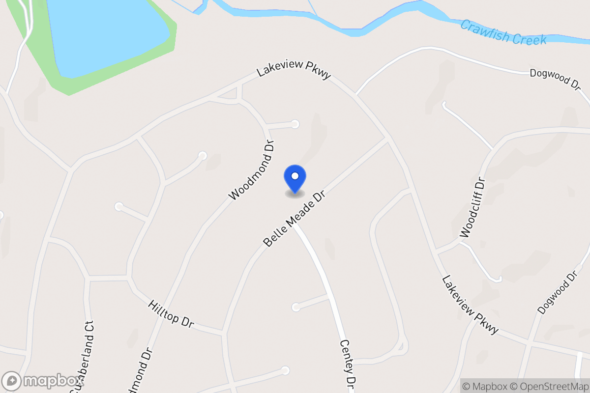 Map of 5430 Belle Meade Dr
