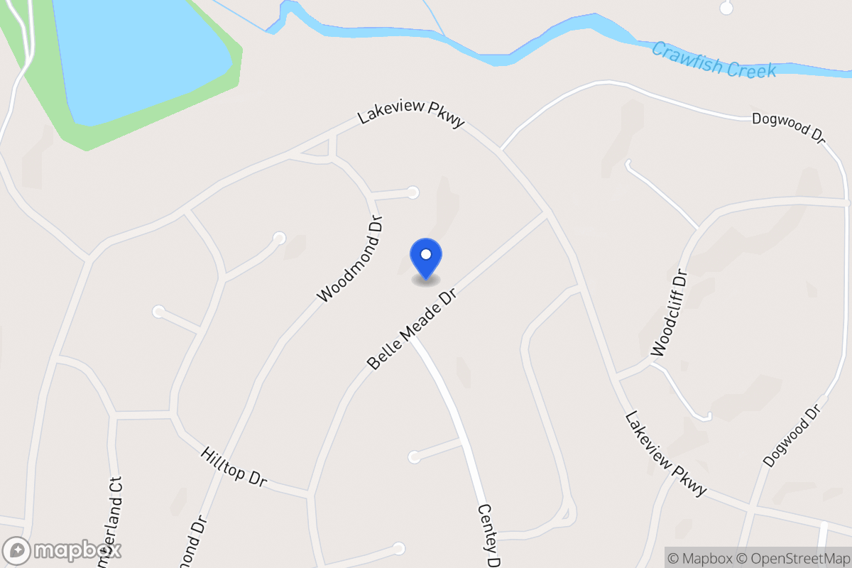 Map of 5431 Belle Meade Dr