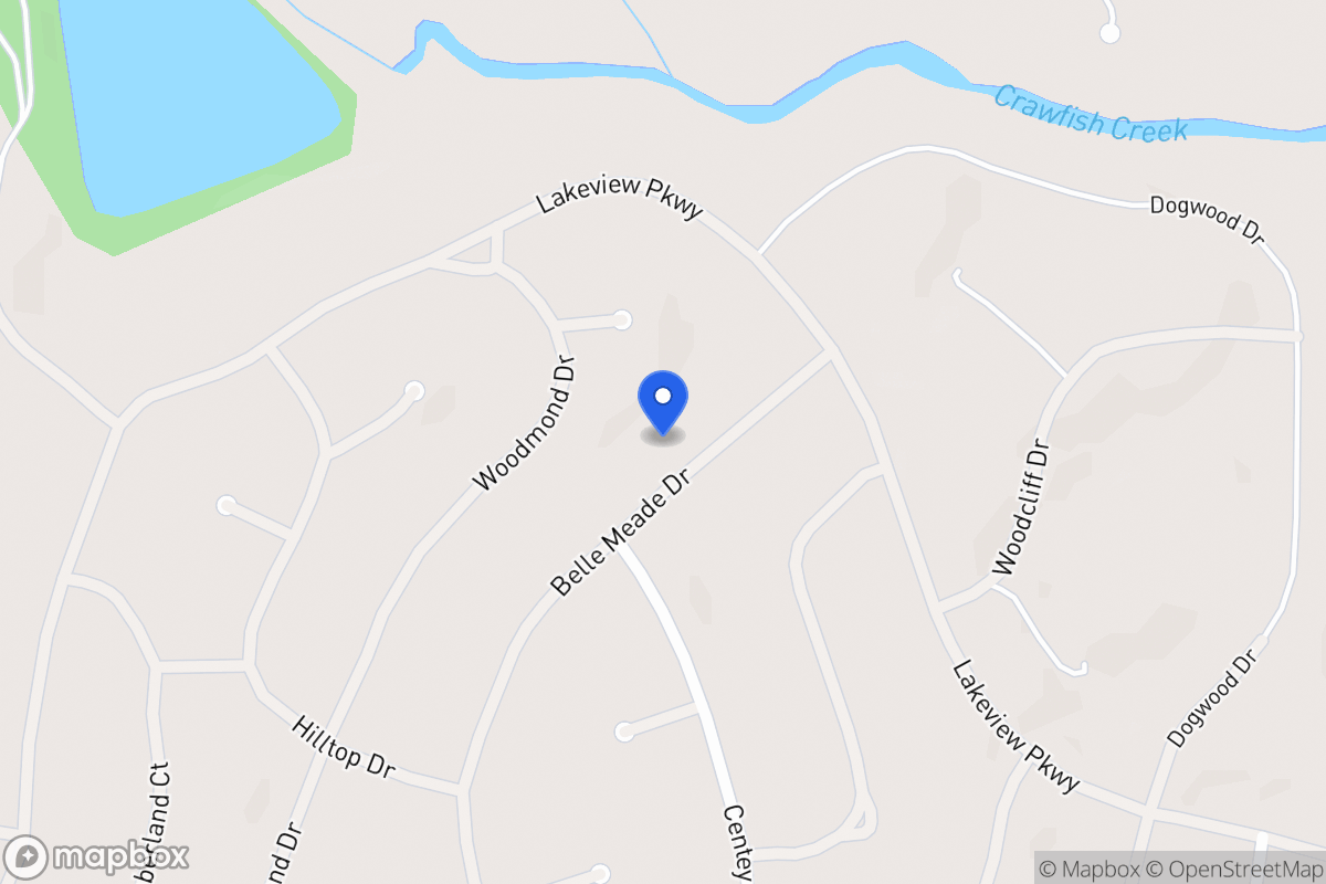 Map of 5432 Belle Meade Dr