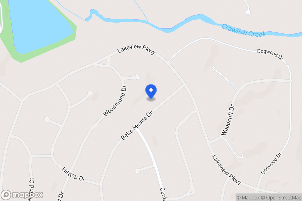 Map of 5433 Belle Meade Dr