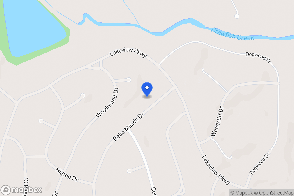 Map of 5434 Belle Meade Dr