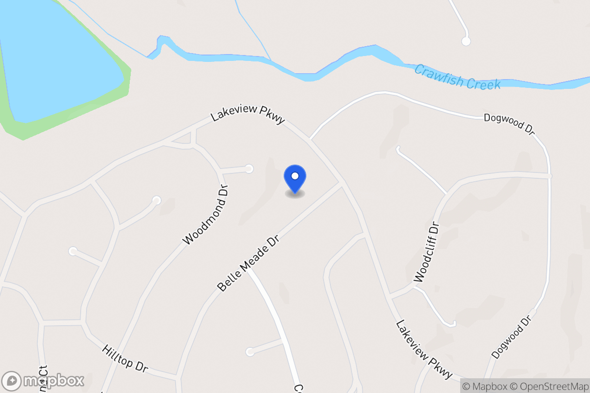 Map of 5435 Belle Meade Dr