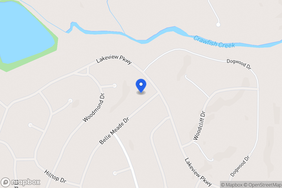 Map of 5436 Belle Meade Dr