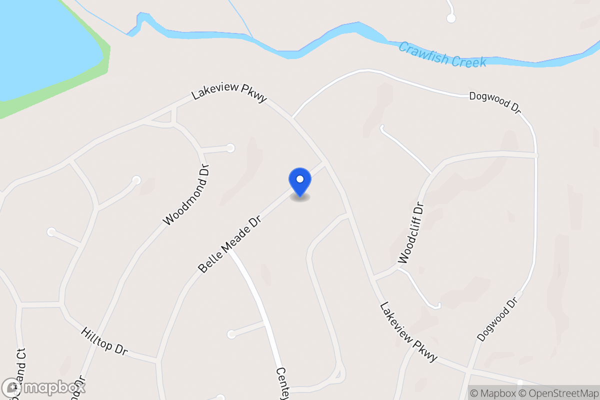 Map of 5441 Belle Meade Dr