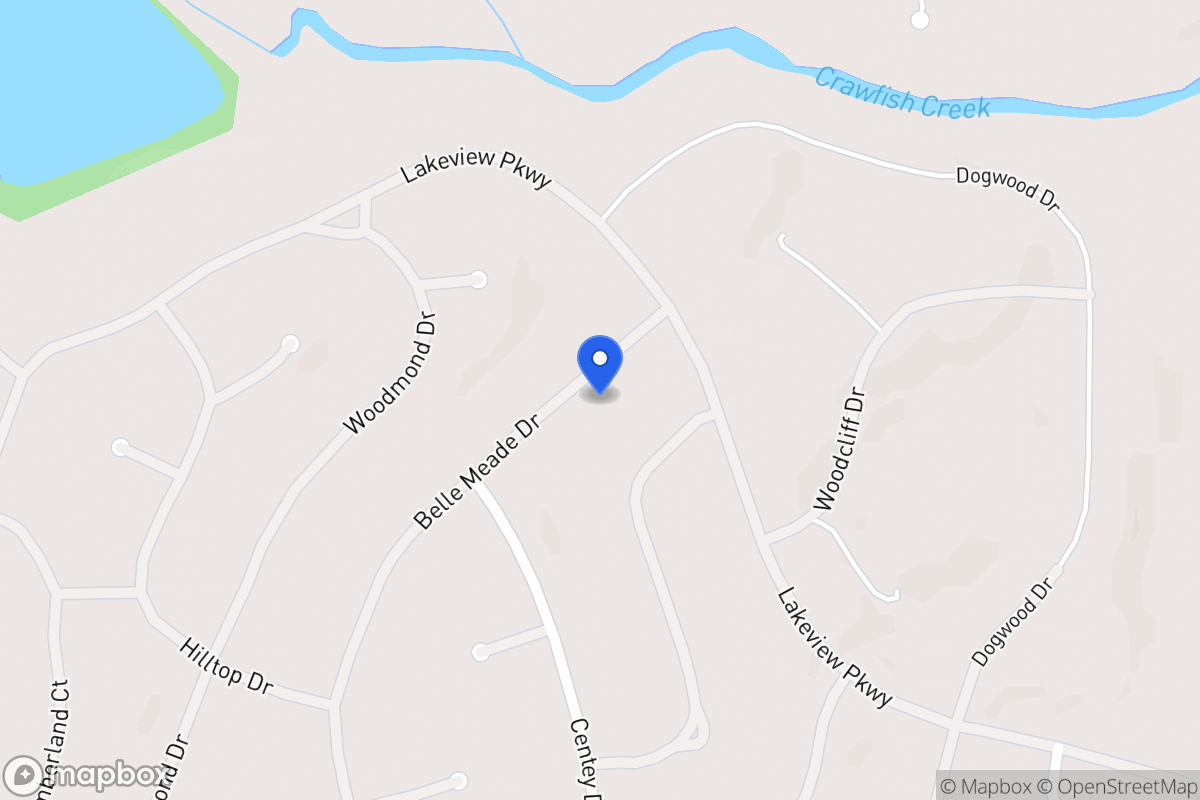 Map of 5442 Belle Meade Dr