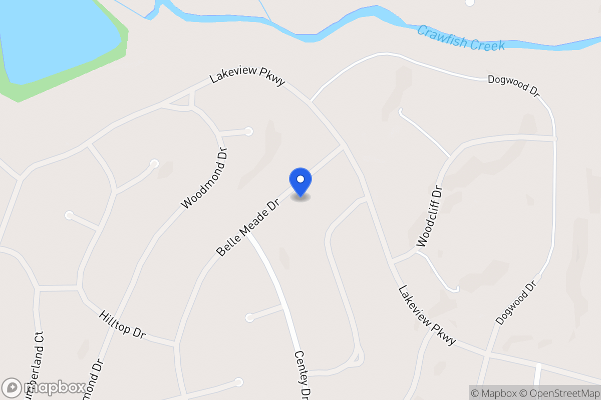 Map of 5443 Belle Meade Dr