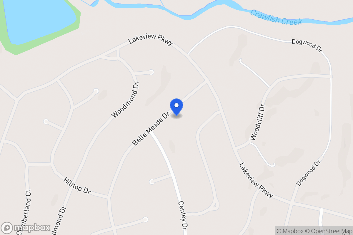 Map of 5444 Belle Meade Dr