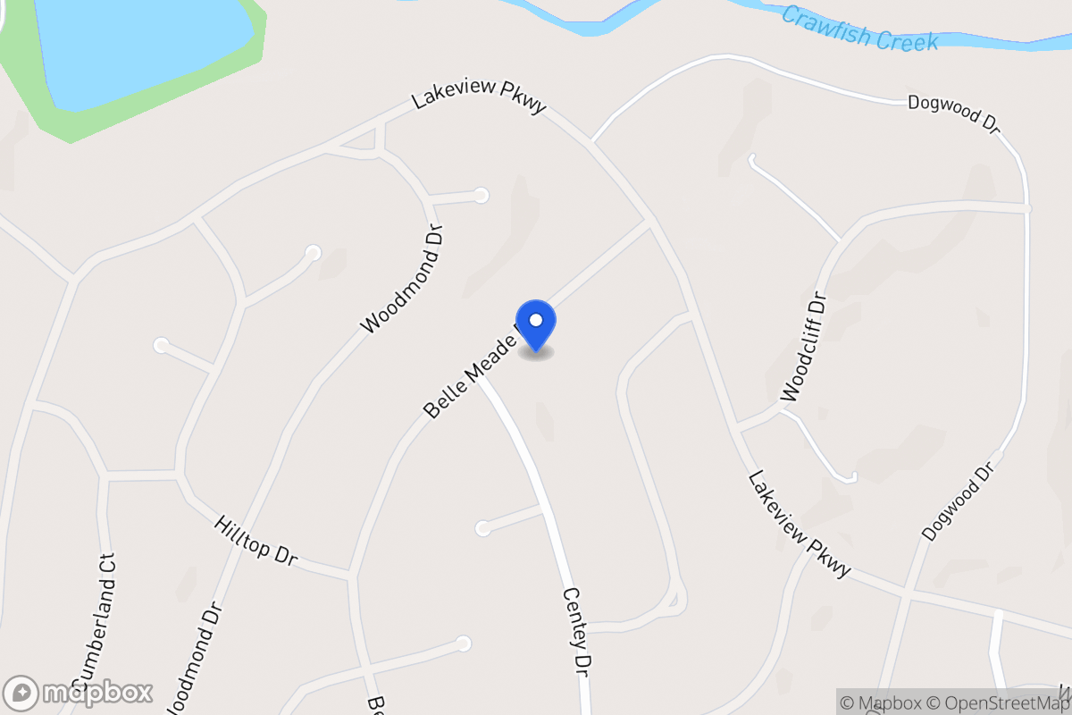 Map of 5445 Belle Meade Dr