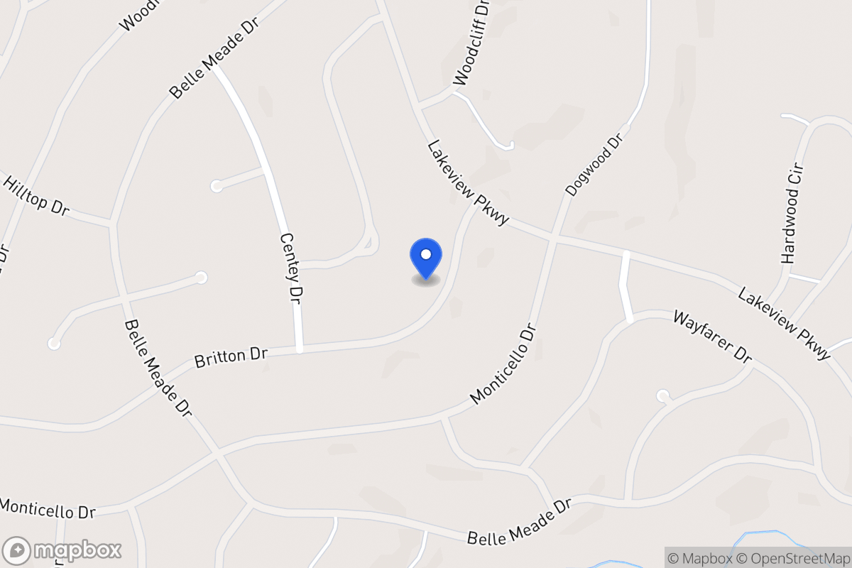 Map of 5493 Britton Dr