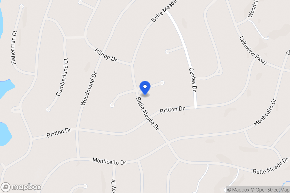 Map of 5505 Belle Meade Dr