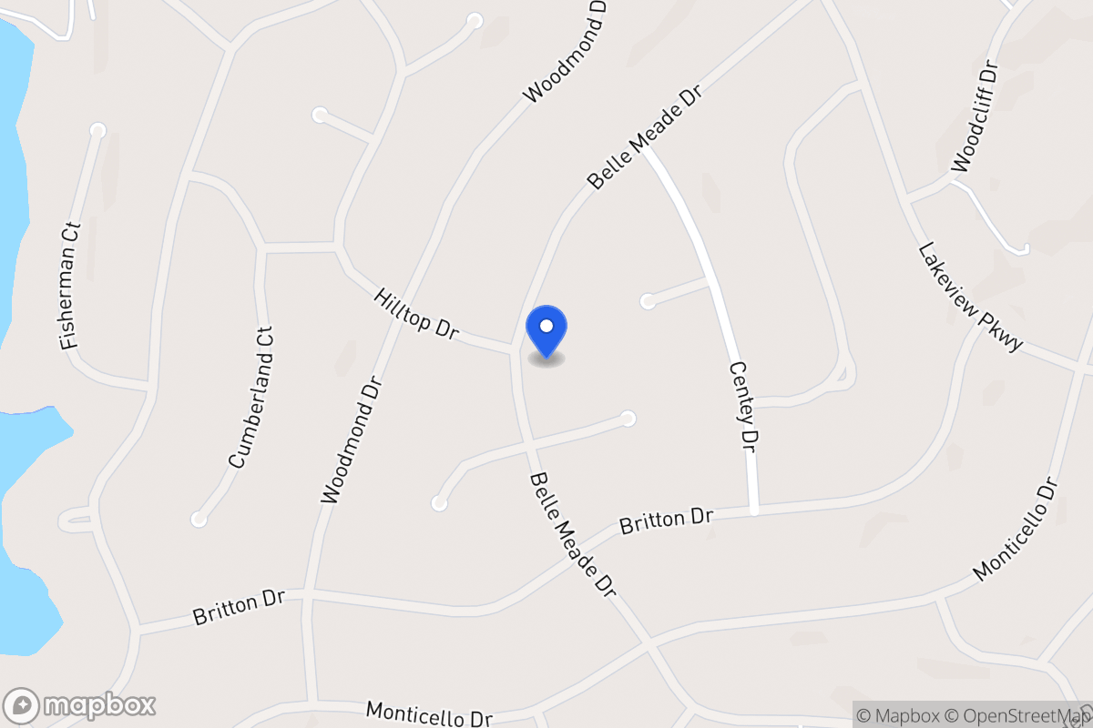 Map of 5517 Belle Meade Dr