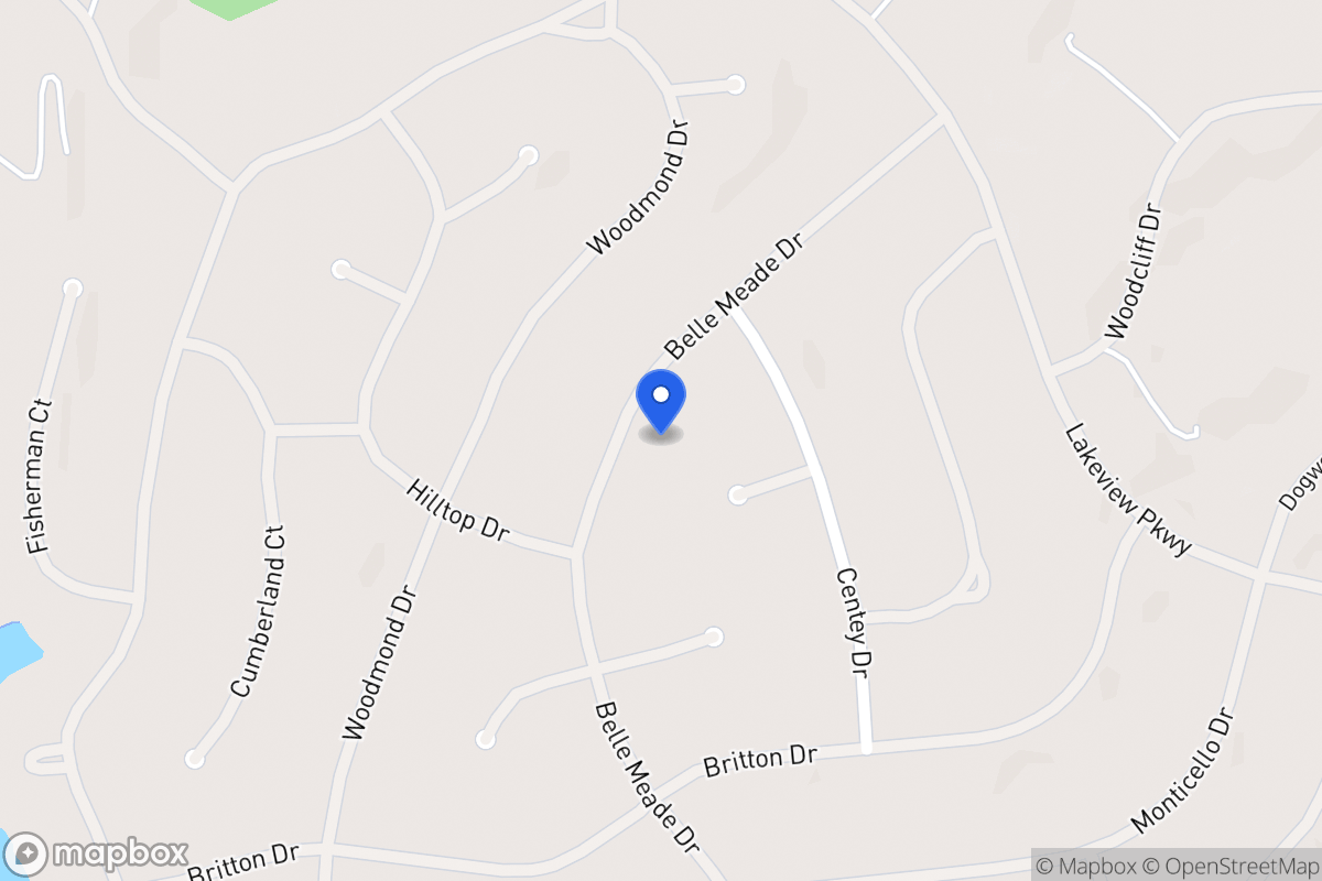 Map of 5522 Belle Meade Dr