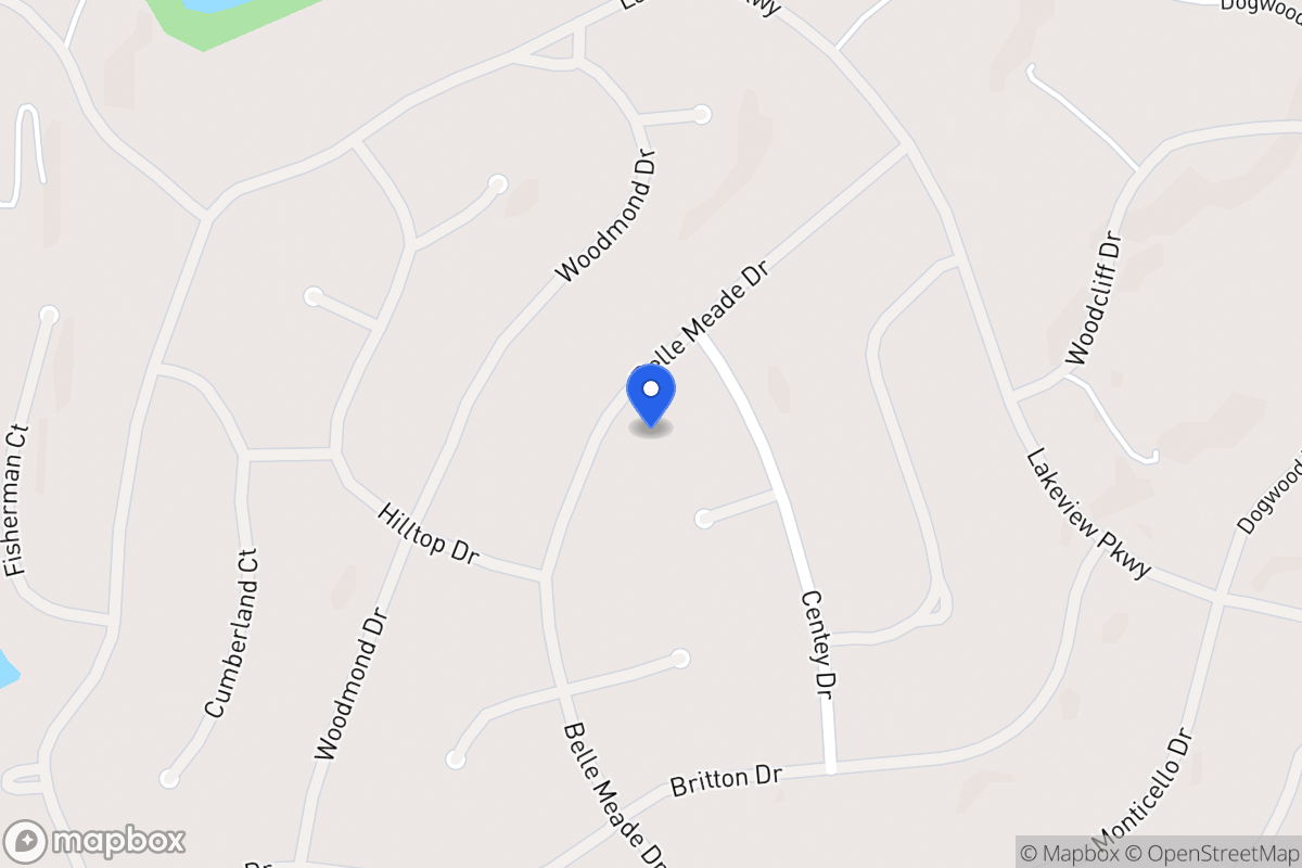 Map of 5523 Belle Meade Dr