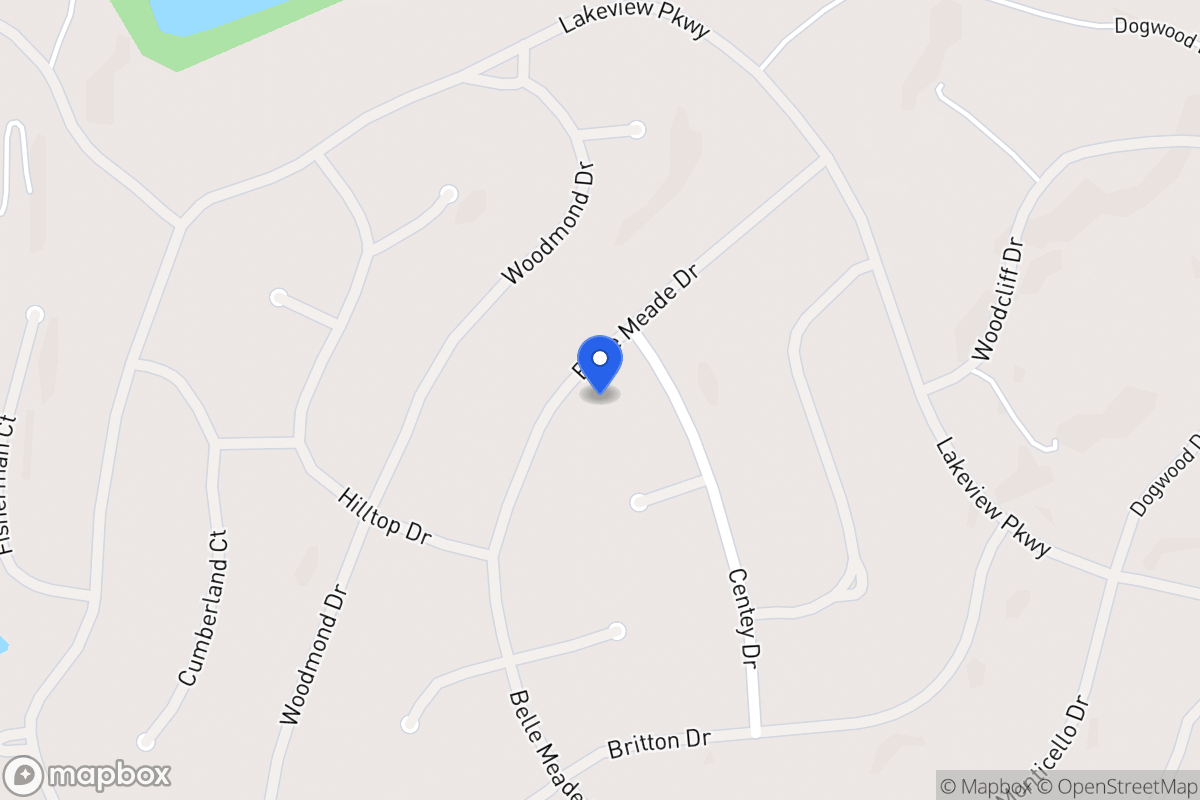 Map of 5524 Belle Meade Dr