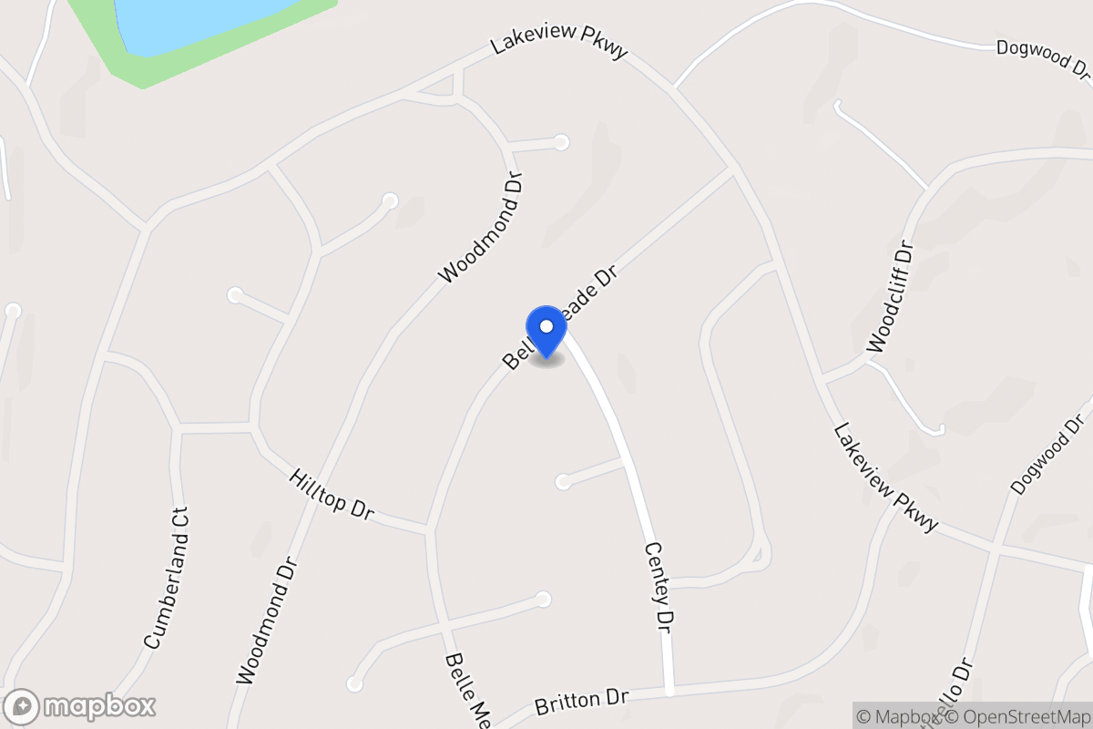 Map of 5525 Belle Meade Dr
