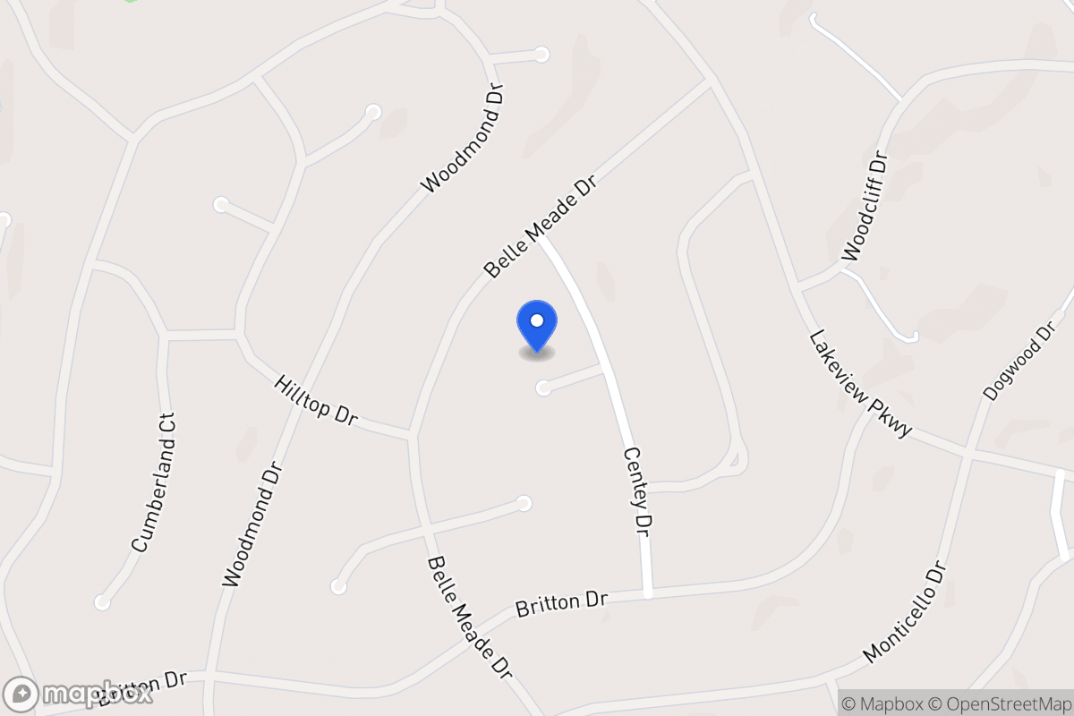 Map of 5529 Belmont Ct