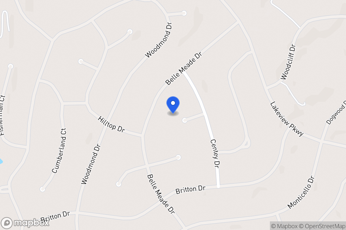 Map of 5530 Belmont Ct