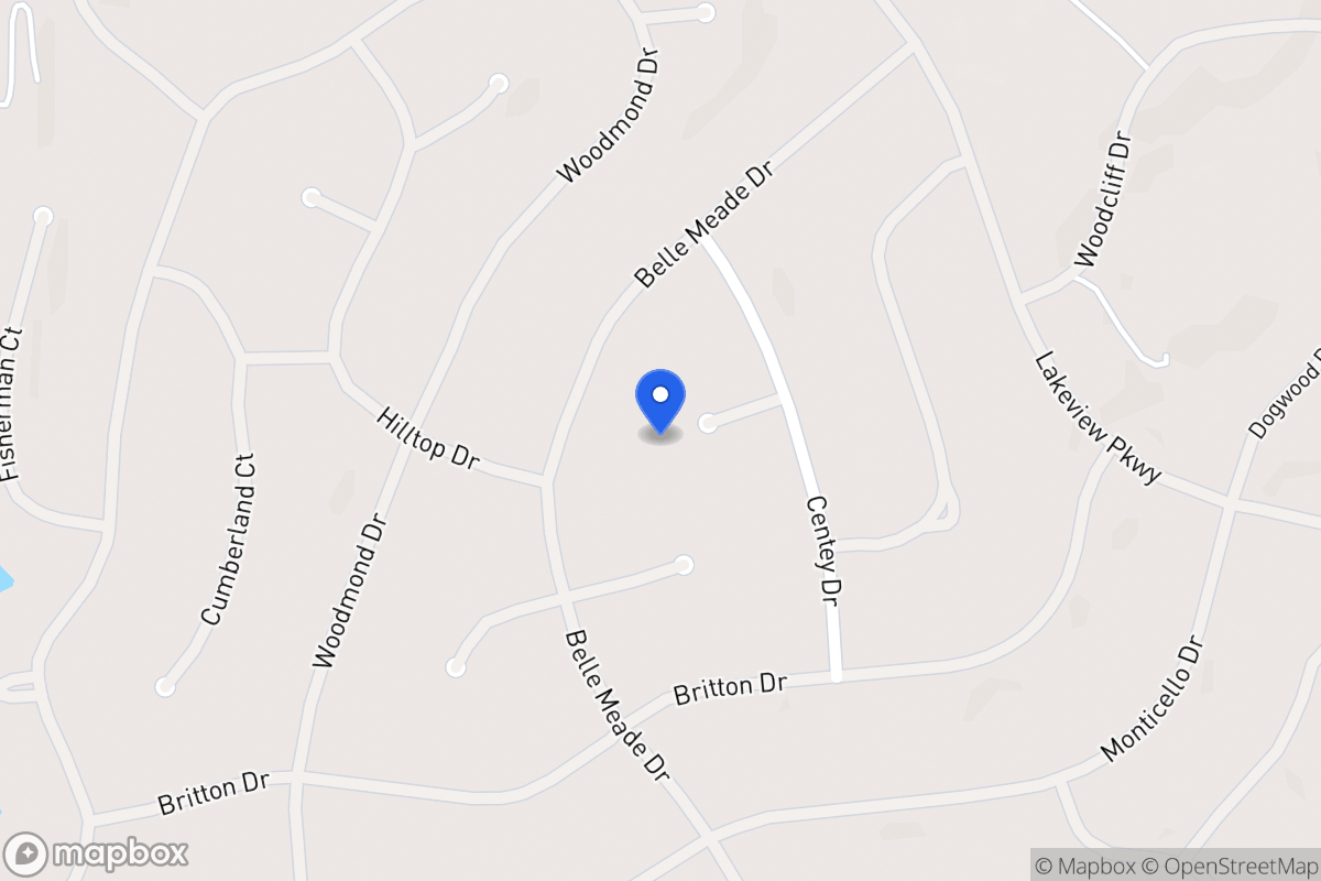 Map of 5531 Belmont Ct
