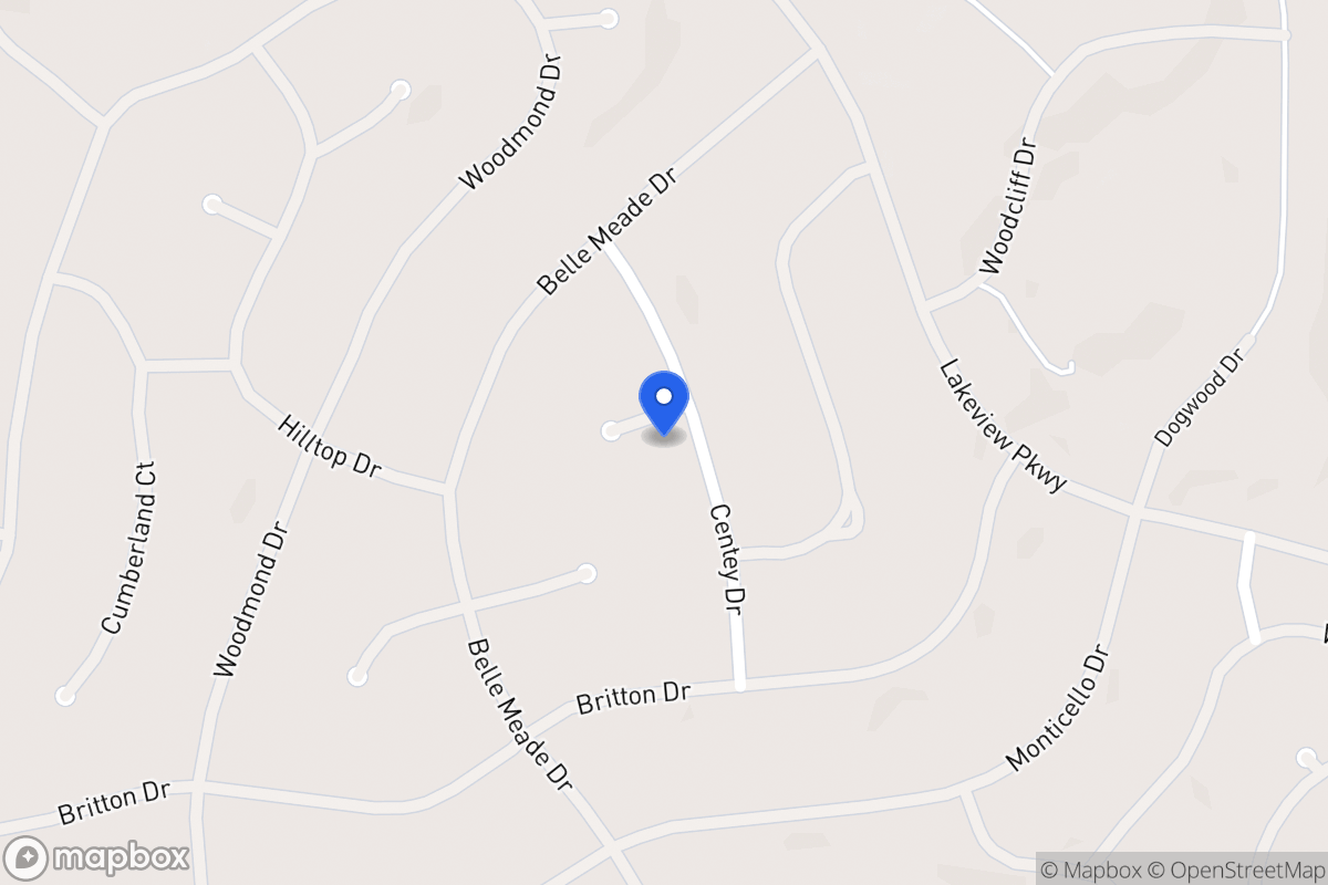 Map of 5534 Belmont Ct