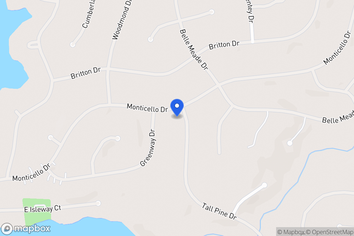 Map of 6001 Monticello Dr
