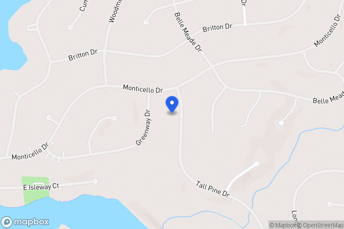 Map of 6003 Tall Pine Dr