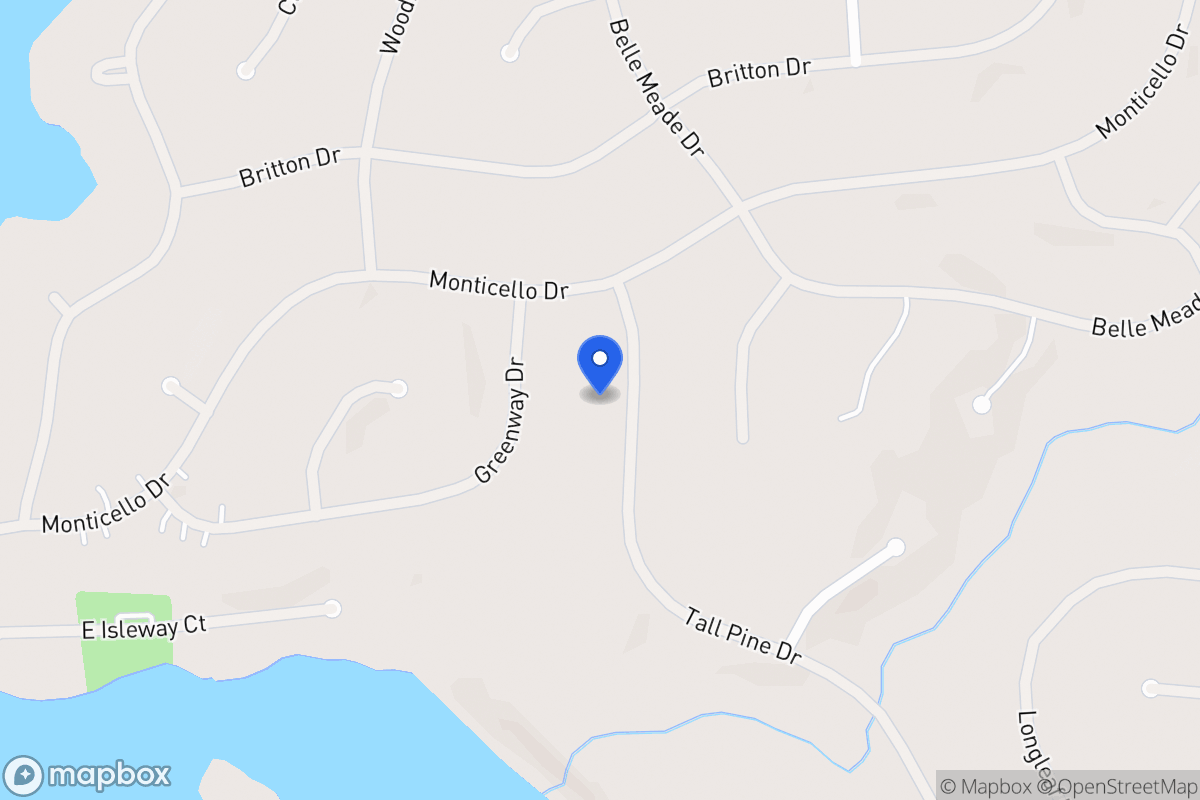 Map of 6004 Tall Pine Dr