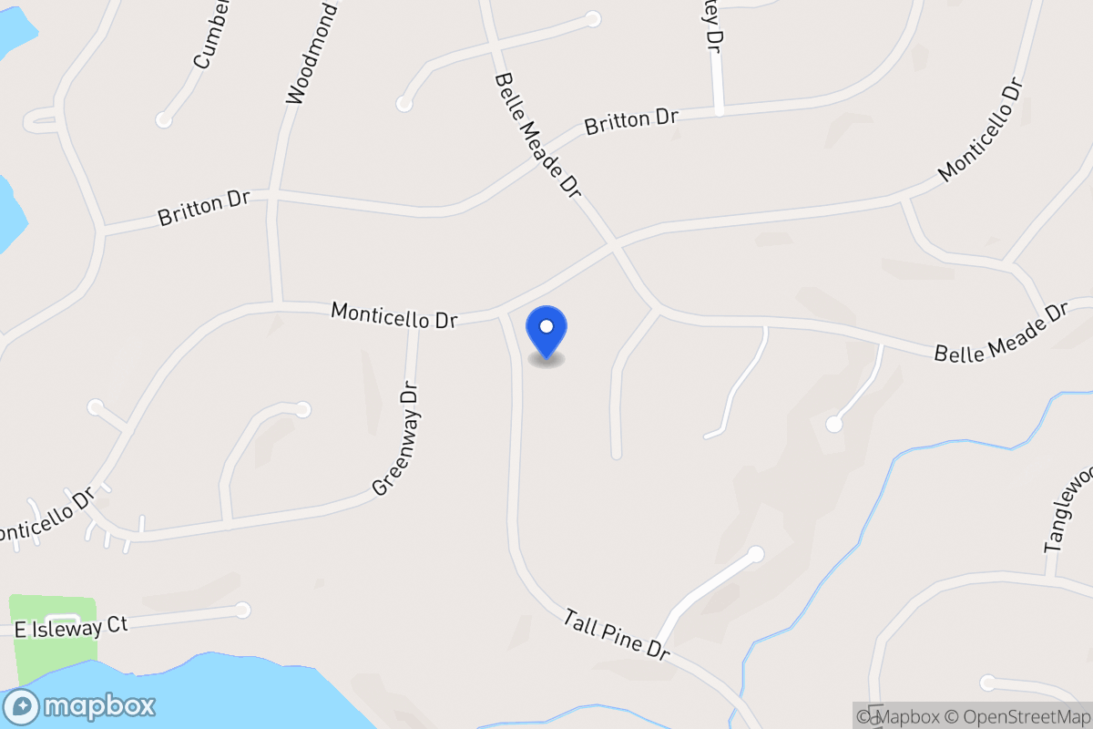 Map of 6015 Tall Pine Dr