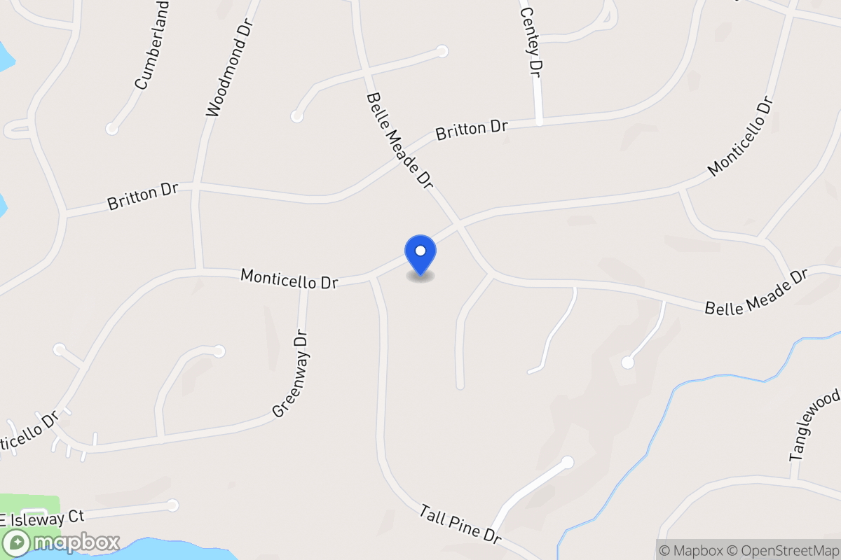 Map of 6017 Monticello Dr