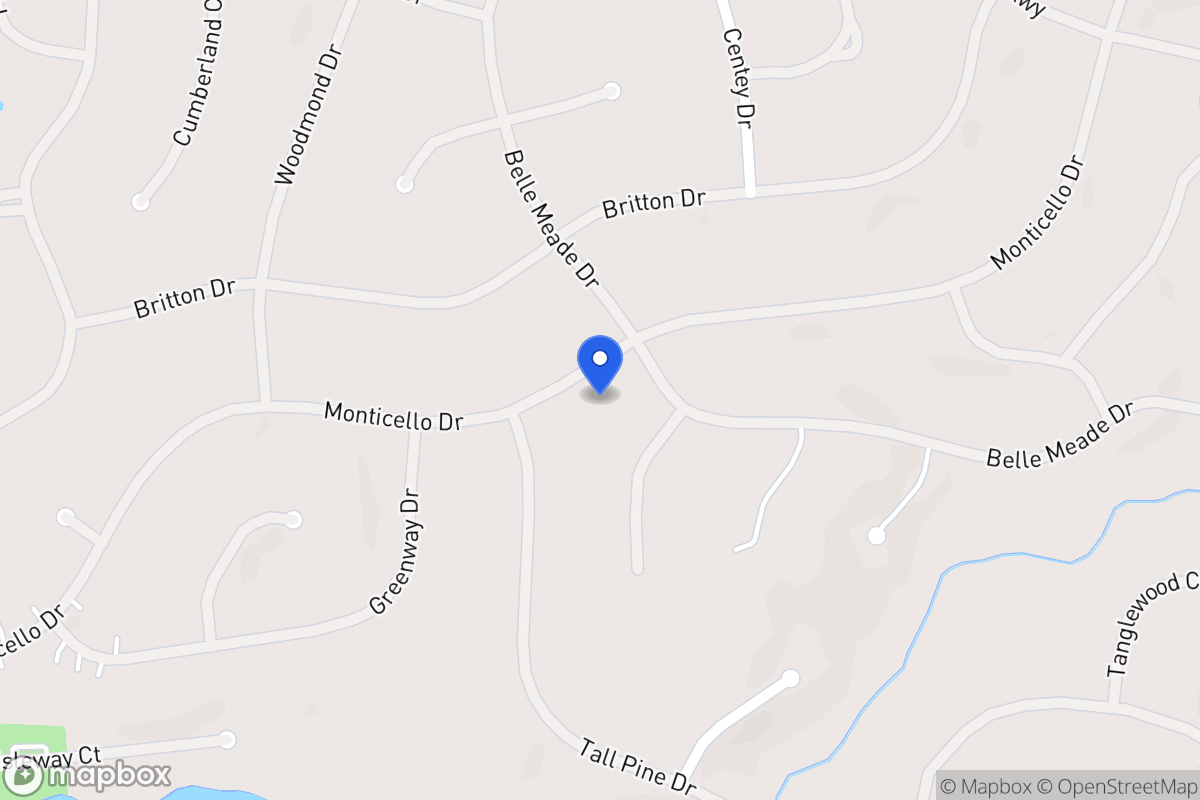 Map of 6018 Monticello Dr