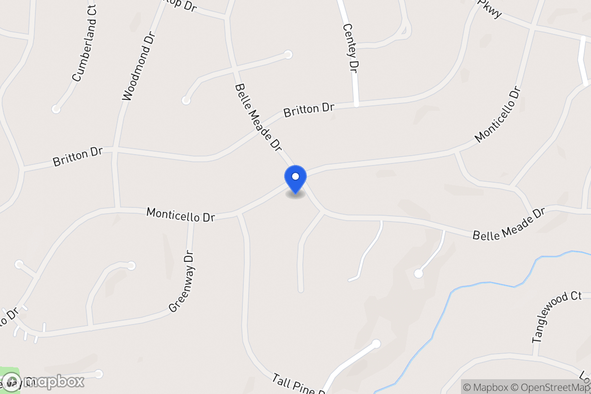 Map of 6019 Monticello Dr