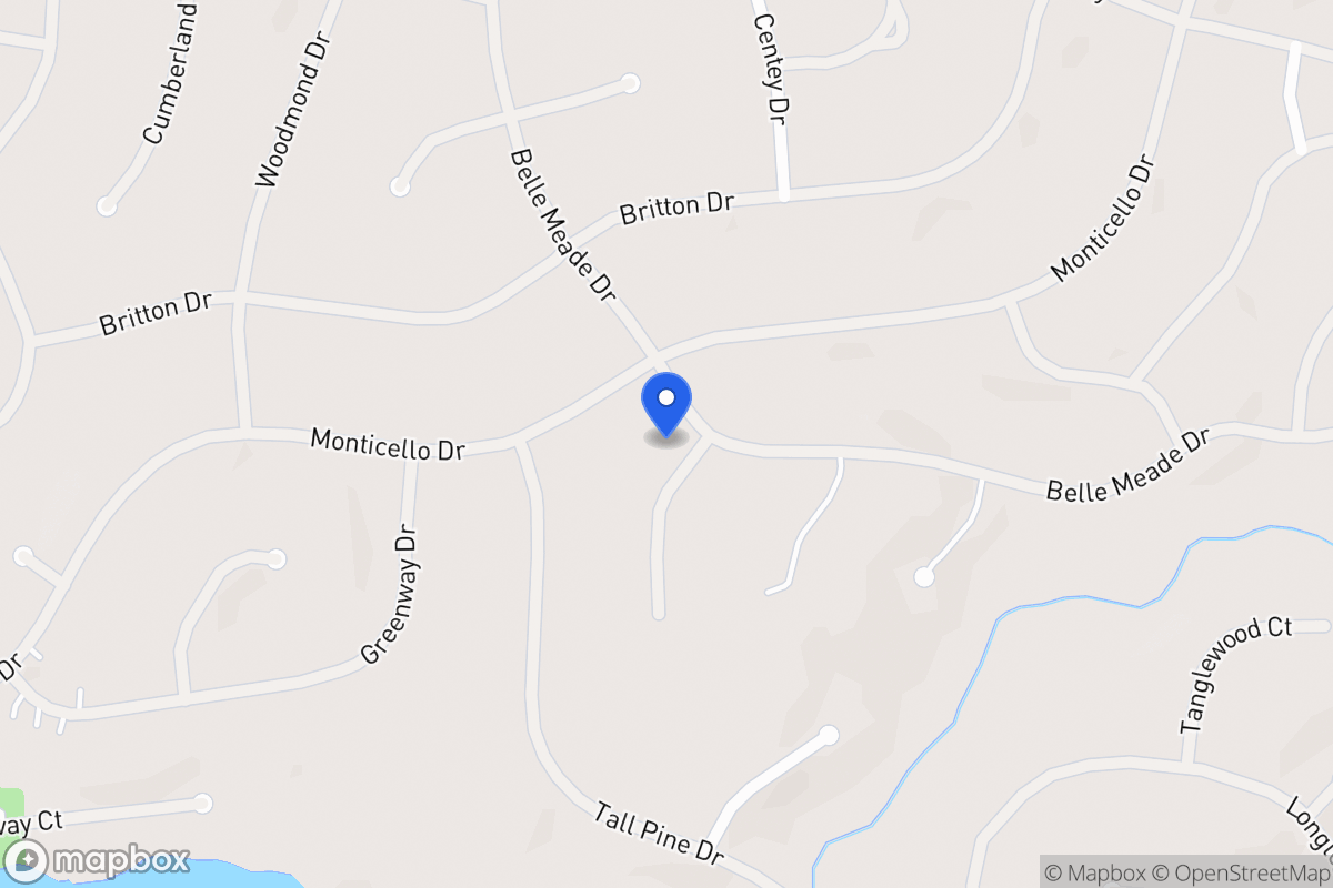 Map of 6020 Belle Meade Ct