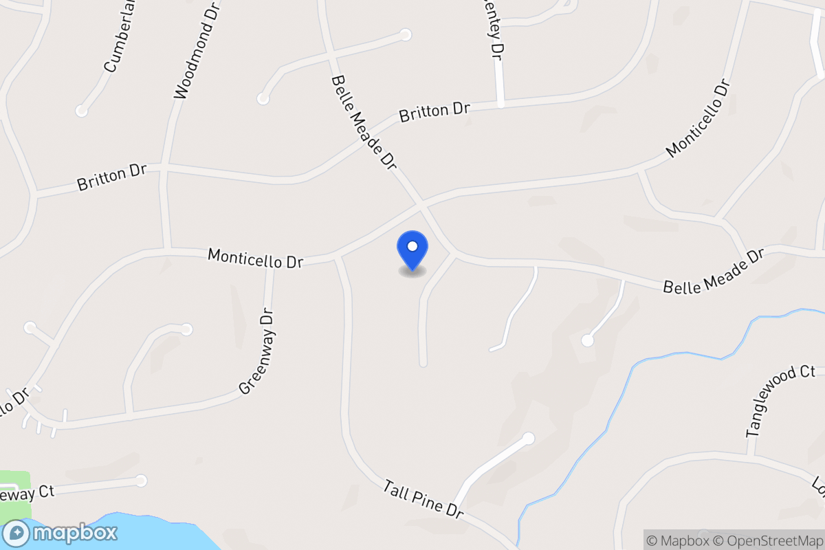 Map of 6021 Belle Meade Ct