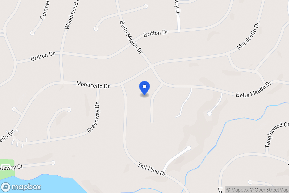 Map of 6022 Belle Meade Ct