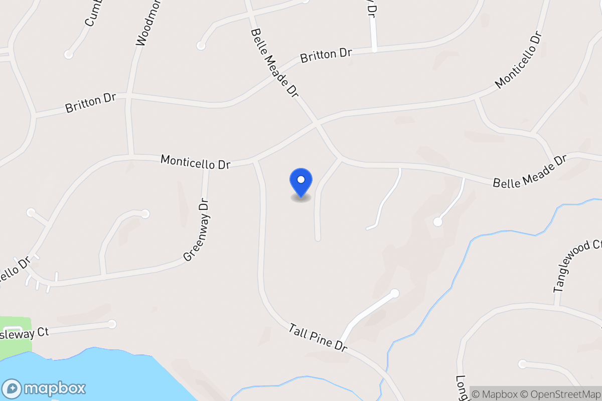 Map of 6023 Belle Meade Ct