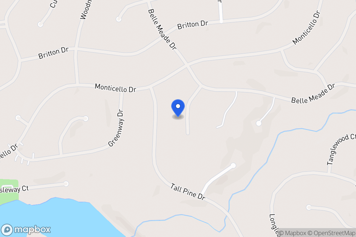 Map of 6024 Belle Meade Ct