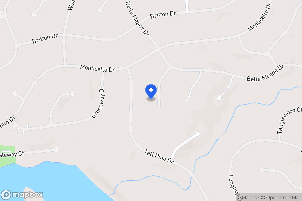 Map of 6025 Belle Meade Ct