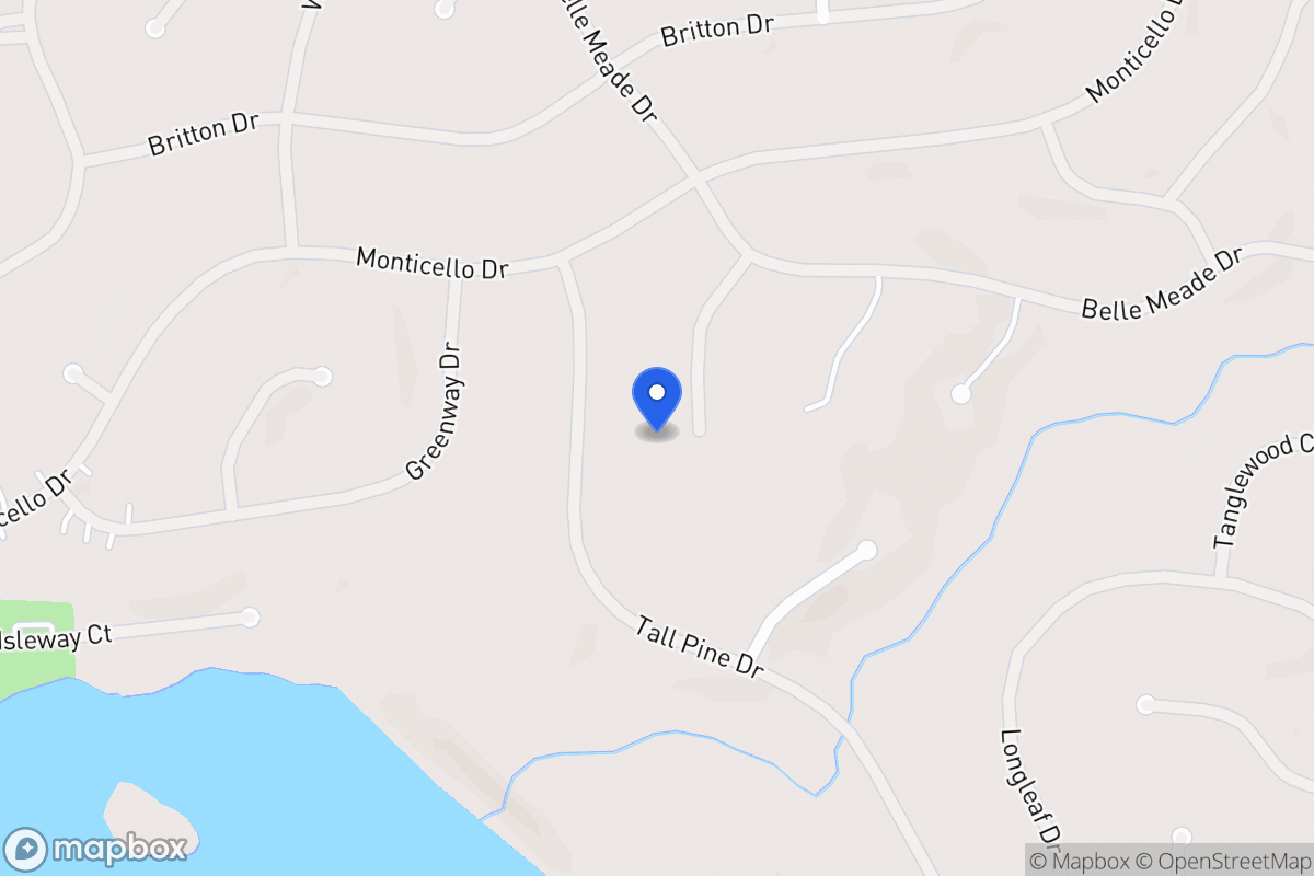 Map of 6026 Belle Meade Ct