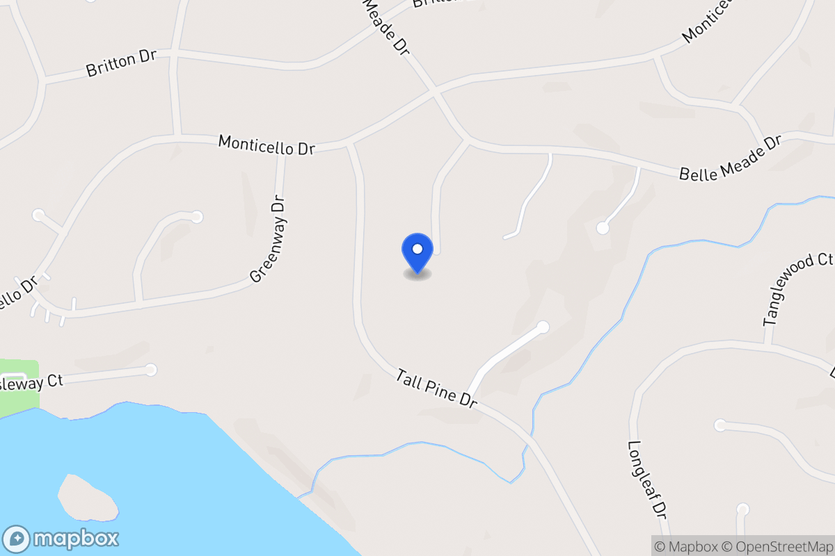 Map of 6027 Belle Meade Ct